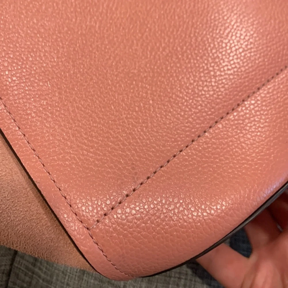 Michael Kors Bag Portia Pink Suede Leather Tote